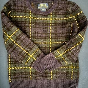 Polo by Ralph Lauren Brown Plaid Sweater